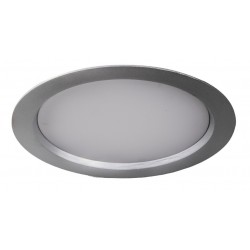 Downlight panel LED Redondo 230mm Gris Plata 25W Blanco Neutro, Corte 185mm ideal Techos de Lamas 